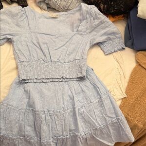 Paper Crane Light Blue Kids Dress